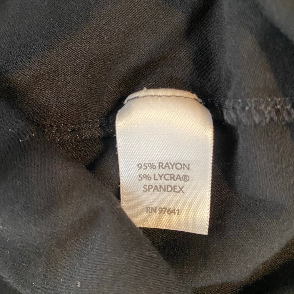 J.Jill Skirt Size Medium Petite Stretch Black Career Work Elastic Waist Pull On - Picture 4 of 4